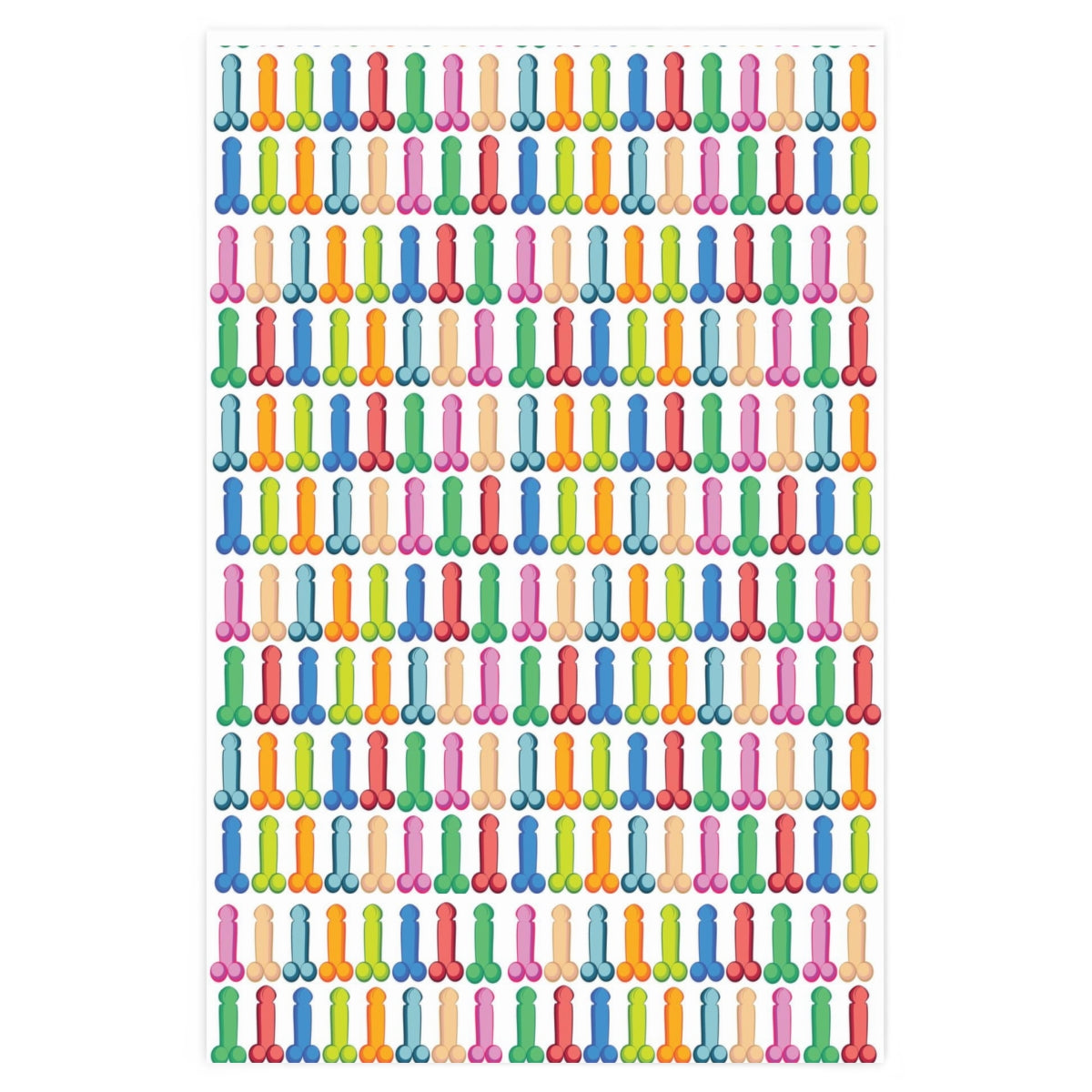 Rainbow Penis Wrapping Paper