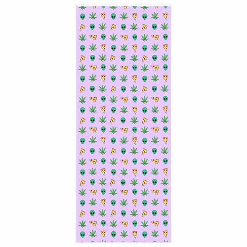 Pizza Alien Weed Wrapping Paper