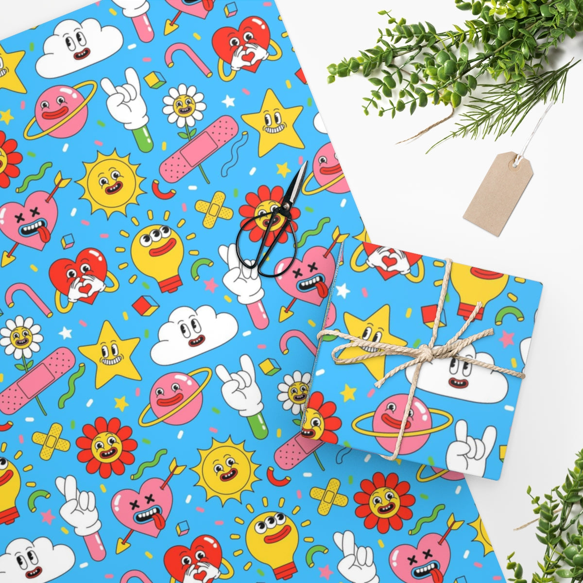 Funny Cartoon Wrapping Paper